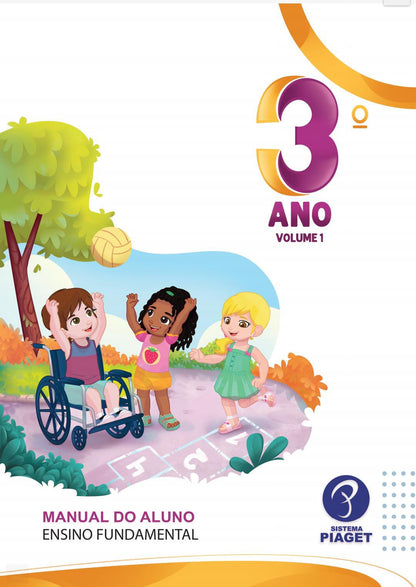 Pacote 3° ano ensino fundamental 1 com material didático e bilíngue